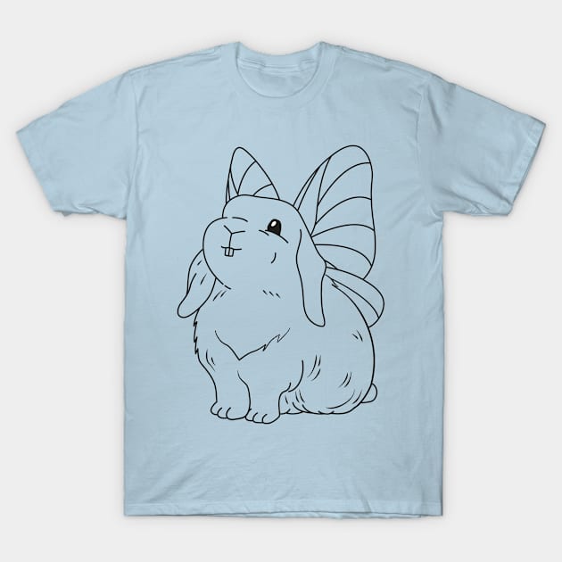 Fairy Bunny - Cute Illustration T-Shirt by JosanDSGN